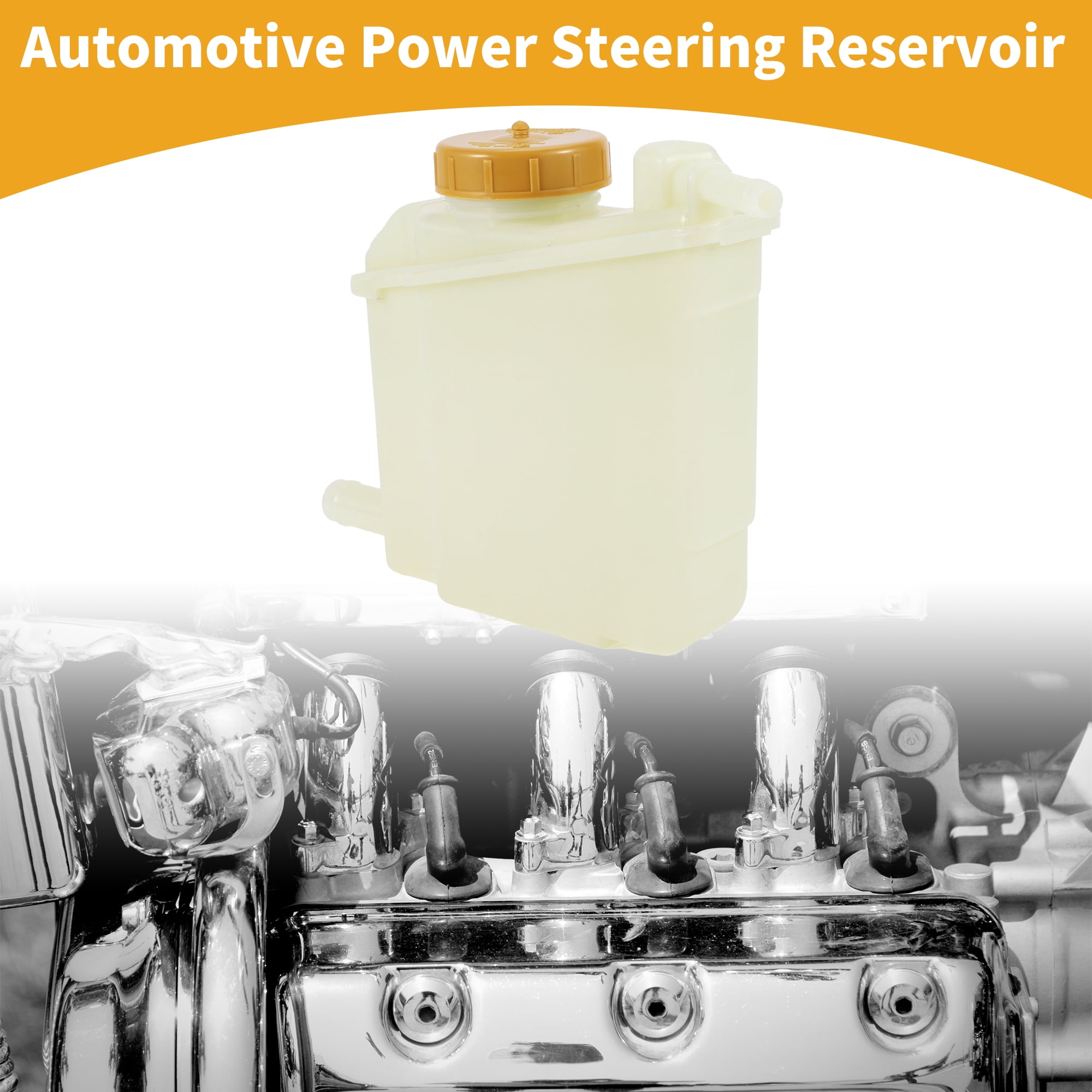 Unique Bargains Power Steering Reservoir for Ford Escort 1993-1999 Plastic Beige