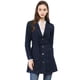 thumbnail image 2 of Chaqueta Vaquera Allegra K Larga con Cinturón y Solapa muesca Mujer Azul oscuro 3XL, 2 of 6