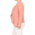 thumbnail image 3 of Women's Casual Plus Size Blazer Long Sleeve Open Front Solid and Print, 3 of 5