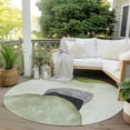 thumbnail image 6 of Addison Rugs Chantille Indoor/Outdoor Transitional Organic Green Washable Round Rug, 8' x 8', 6 of 6