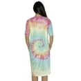 thumbnail image 2 of Just Love Short Sleeve Nightgown / Night Shirts Sleep Dress for Women (Tie Dye Pastel Swirl Screen, 2X), 2 of 3