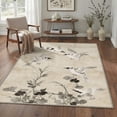 thumbnail image 3 of 2x7 Area Rugs for Hallway Machine Washable Non Slip Low Pile Runner, Indoor Washable Rug with Flying Birds Pattern for Entryway, Laundry Room, Bedroom, Bathroom, Kitchen Floor Mat, Oat Beige, 3 of 4