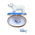 thumbnail image 2 of Polar Bear Fish Limoges Box for Collectors, Hand-Painted Limoges Box Porcelain Figurine, 2 of 4