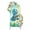 Green Blue, variant on Cartoon Fox Arch Backdrop Cover 4FT, Summer Butterfly Fern Tropical Palm Plants Spandex Fitted Stretchy Arch Stand Covers, Round Top Chiara Backdrop Cover for Wedding Party Birthday Baby Shower