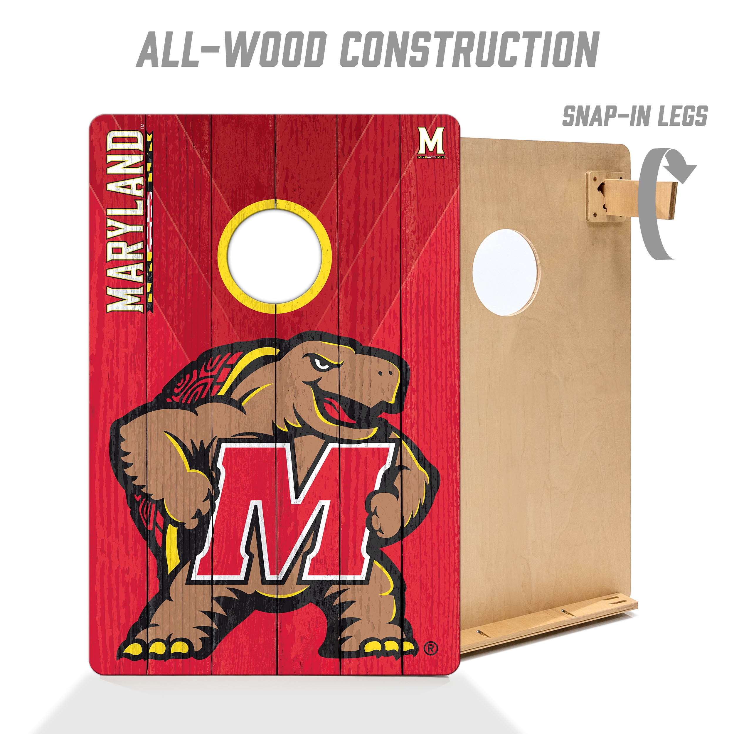 YouTheFan NCAA Maryland Terrapins 2' x 3' Cornhole Game No Bags