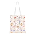 thumbnail image 1 of DouZhe Reusable Grocery Bags, Cartoon Cute Chicken Dog Lightweight Polyester Canvas Cloth Tote Bag for Travle Gym Shopping School, 15" x 16", 1 of 7