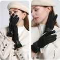 thumbnail image 4 of Cavosen Winter Gloves for Women Thermal Windproof Gauntlets Fleece Grip Comfortable Elastic Cuff Mittens, 4 of 5