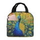 thumbnail image 1 of Easygdp Peacocks Bolsa Térmica Premium - Tela Oxford Impermeable, Gran Capacidad, Bolsillo Frontal, Unisex para Trabajo, Escuela, Actividades al Aire Libre y Picnics, 1 of 8