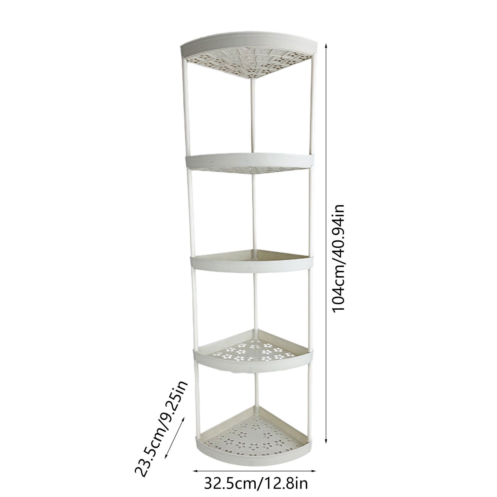 Gmogad Freestanding Corner Shelf Rack for Bathroom Bedroom Storage, Multi‑Layer Organizer for Toiletries Towels Skincare, Space Saving Solution for Small Corners Sturdy Versatile Easy to Assemble