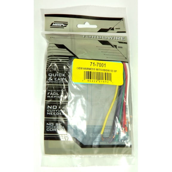 Metra Reverse Wiring Harness 71-7001 for Select 1995-up Chrysler, Dodge, Mitsubishi Vehicles OEM Radio
