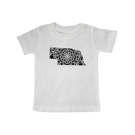 

Inktastic Nebraska Silhouette Mandala Gift Baby Boy or Baby Girl T-Shirt