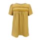 thumbnail image 4 of Camiseta de mujer de moda de manga corta de color sólido con retazos de cuello redondo OAVQHLG3B Store lin121212, 4 of 4