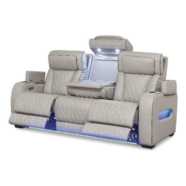 Signature Design by Ashley Boyington Gray Power Reclining Sofa