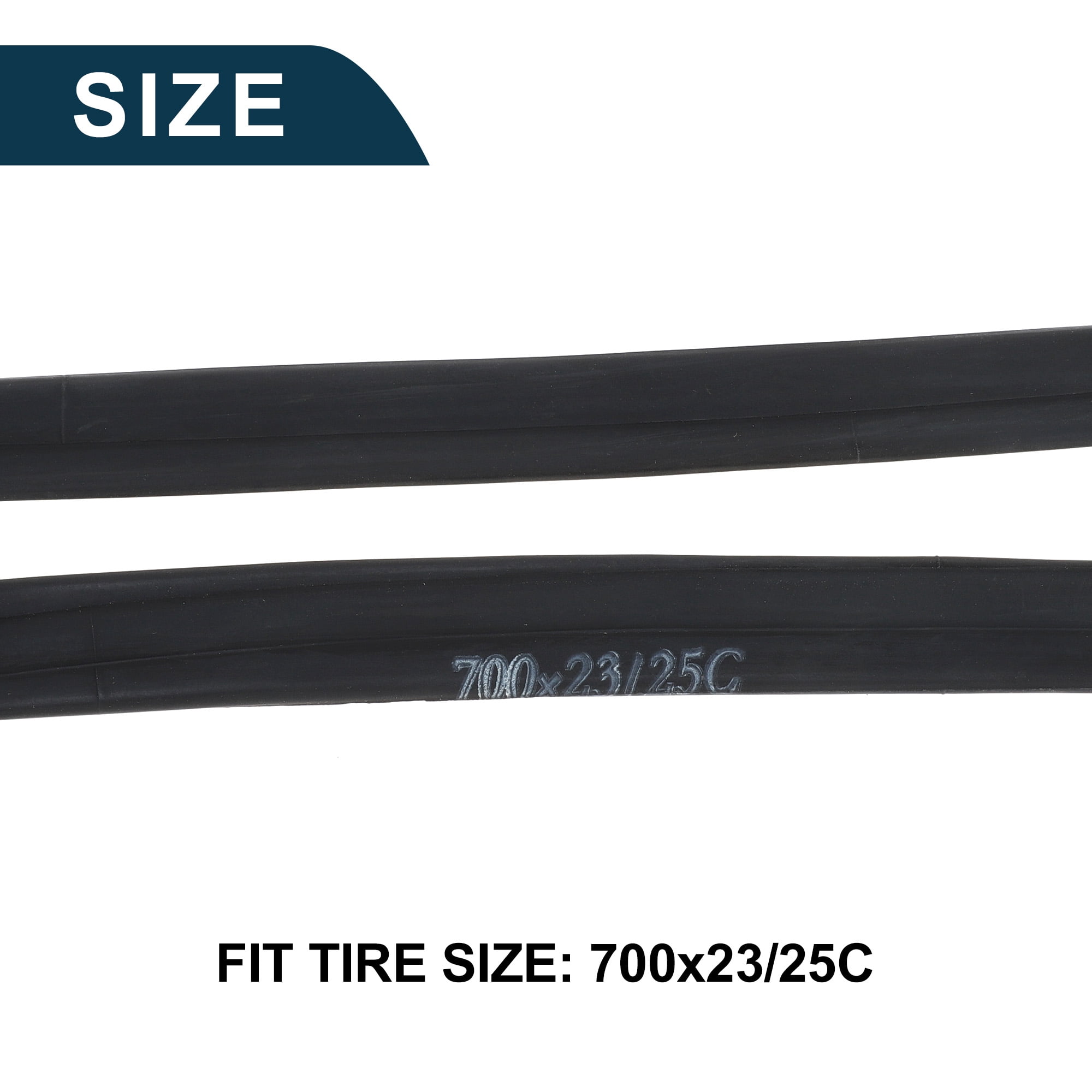 Unique Bargains Bike MTB Cycling Inner Tire 700x23/25C Durable 60mm French Type Valve