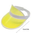 thumbnail image 2 of Summer Sun Visor Hats for Women UV Protection Empty Top Cap Transparent Tinted Plastic Sun Hat for Outdoor Beach Tennis Golf Cycling Everyday Casual Apparel Gear Headwear Fashion Accessories Set, 2 of 4