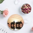 thumbnail image 4 of XDDJA Elephant Set of 4 Round Coaster for Drinks, Absorbent Ceramic Stone Coasters Cup Mat with Cork Base for Home Kitchen Room Coffee Table Bar Decor, 4 of 5