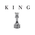 thumbnail image 2 of Men's 180GSM Cotton T-Shirt - Black Chess King Graphic Print, Casual Short Sleeve Round Neck Tee for Casual Attire, 2 of 7