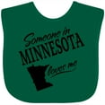 thumbnail image 3 of Inktastic Someone in Minnesota Loves Me Boys or Girls Baby Bib, 3 of 4