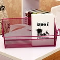 thumbnail image 4 of Metal Mesh Dorm Bedside Hanging Basket Wire Bookcase Shelf Rack Bunk Organizer, 4 of 10