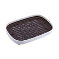 thumbnail image 2 of Small Pet Litter Box Toilet Tray for Rabbits Hamsters Guinea Pigs Hedgehogs Chinchillas Ferrets, Plastic Waste Potty with Detachable Griddle Splash Guard Easy-Clean Cage Accessory, Black, 2 of 6