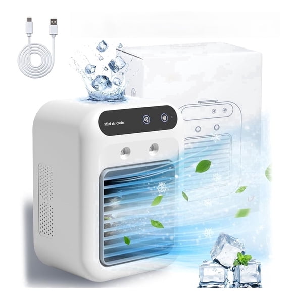 MDHAND Portable Air Conditioners, 2 Speeds Digital Display for Bedroom Office Outdoor