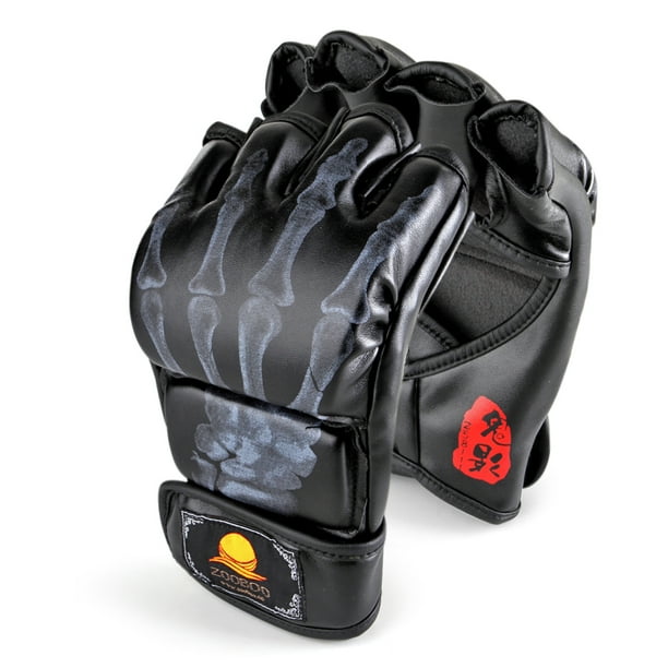 MMA Gloves Fingerless Boxing Gloves for Men Women and Teen Youth, UFC
