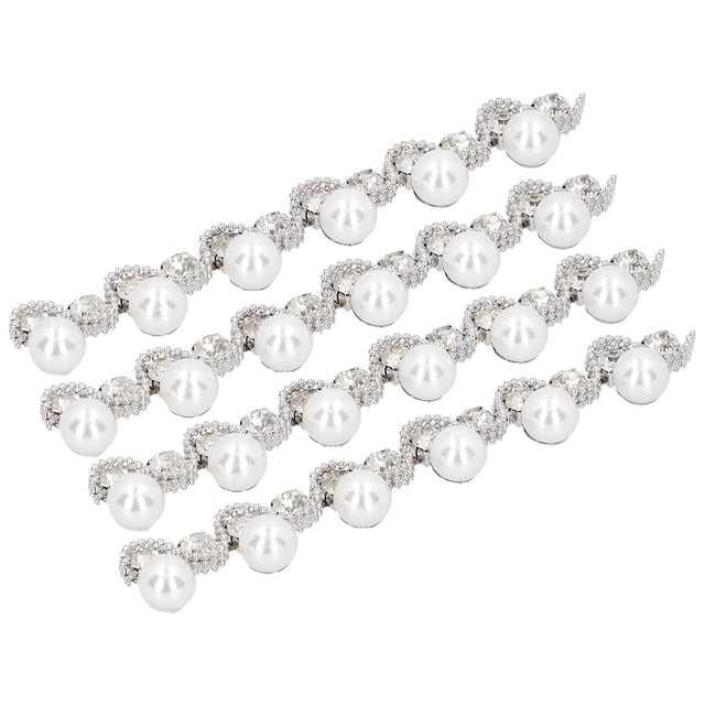 Trim Claw Chain, Wearable Suitable Length Bright Appearance Strong Durable Cup Chain For Decoration For Sewing Craft For DIY Double Claw Chain,Pearl Pendant Claw