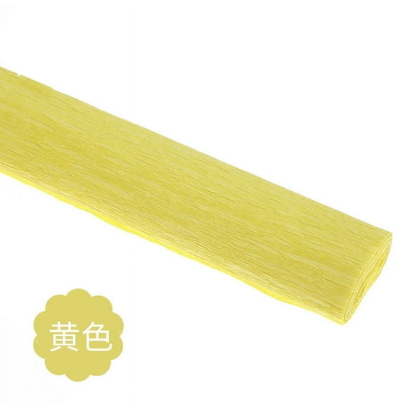 Auroal Premium Italian Crepe Paper Roll Heavy-Weight 180 Gram,Yellow