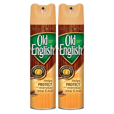 (2 Pack) Old English Furniture Polish, Almond 12.5oz (Best Way To Clean Old Brass)