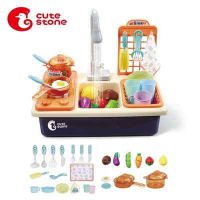 Buy Pretend Kitchen Sink Play Set, Electronic RolePlay Toy with Play