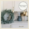 thumbnail image 5 of CG Hunter Holiday Collection Flocked Cedar Wreath, Premium Artificial Indoor and Outdoor Large 30" Flocked Cedar Christmas Wreath, Christmas Decorations and Holiday Greenery, 5 of 9