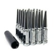 thumbnail image 2 of 24 Chrome 14x1.5 Spike Spiked Lug Nuts For Chevy GMC Silverado Sierra 1500 + Key, 2 of 10