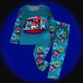 thumbnail image 2 of Xudanell Kids Soft Pajamas Sets 2-Piece Toddler Long Sleeve Sleepwear For Girls Boys Top And Pants Outdoor Pjs Size 24M-12Y (Red, 2-3 Years), 2 of 4