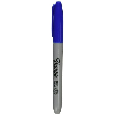Fine Point Permanent Blue Ink Marker (30063), Sold Individually By Sharpie From (Best Way To Remove Permanent Marker From Plastic)