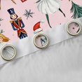 thumbnail image 4 of Manfei Cute Nutcracker Black Out Curtains for Kids, Christmas Tree Snowflake Curtains Pack of 2 (42x63 Each), Pink Merry Xmas Bedroom Curtains, Luxurious Room Decor, 4 of 6