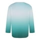 thumbnail image 4 of Blusas y camisas de manga larga con cuello redondo para hombre, blusa informal de manga larga con cuello redondo y estampado degradado, blusa de poliéster para hombre, 4 of 5