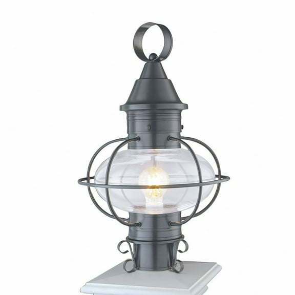 Norwell Lighting - Vidalia Onion - One Light Medium Outdoor Post Mount-Gunmetal