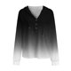 thumbnail image 5 of Sudadera Para Mujer Otoño Con Cuello en V Camisas de Manga Larga Botón Abajo Colorblock Sudaderas Con Capucha Túnica Tops Con Cordón Odeerbi  ODB182922, 5 of 6