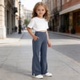 thumbnail image 2 of XEGLSBU Girls Pants Sets Size 8 Stylish and Comfortable Girls' Casual Pants with Stretchy Waistband for Everyday Play and School Blue Size 10-11 Years, 2 of 4