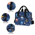 thumbnail image 3 of FORMRS Reusable Lunch Bag for Work School Leakproof Insulated Cooler with Adjustable Shoulder Strap, Blue Jellyfish, 3 of 6