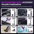 thumbnail image 3 of Handheld Vacuum Cleaner, 20000Pa Brushless Motor Cordless Car Vacuum, 10-in-1 Portable Mini Vacuum with 2 Suction Modes, Type-C Charging for Car Office Pet Hair, 3 of 7