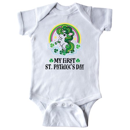 

Inktastic Unicorn 1st St Patricks Day Irish Gift Baby Girl Bodysuit