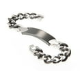 thumbnail image 2 of Mens Black Plated ID-Engraveable Stainless Steel Bracelet, 2 of 2