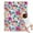 Pioneer Flower Floral, variant on Pioneer Flower Floral Print Pattern Blanket,Comfortable Soft Flannel Throw Blanket,All Season,Warm Lightweight Blankets for Sofa Bed Couch Living Room Chair,30"x40"