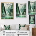 thumbnail image 4 of Designart "Green 0 Cliff Glacial consistency I" Landscape & Nature Floater Framed Canvas Wall Art, 4 of 7