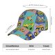 thumbnail image 2 of Balery Construction Machinery Gorra de béisbol de tamaño ajustable para correr, entrenar y actividades al aire libre. Gorra de papá para todas las estaciones., 2 of 6