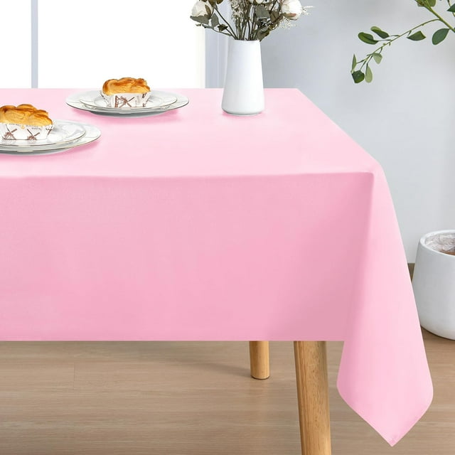 Rectangle Tablecloth - x - Washable Polyester Rectangular Table Cloth for Dining Room Tables Stain and Spillproof Table Cover