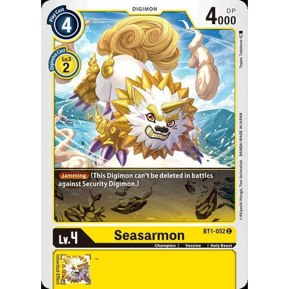 Digimon Release Special Booster Common Seasarmon BT1-052