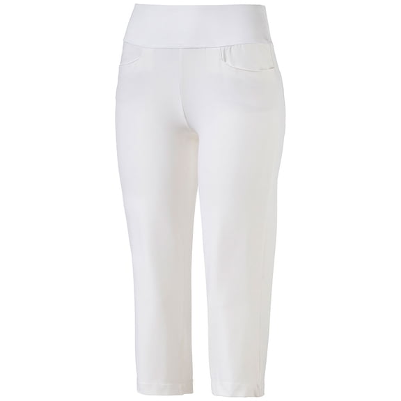 NEW Lady Puma Women's Powershape Golf Capri Pants Bright White Size 2XL