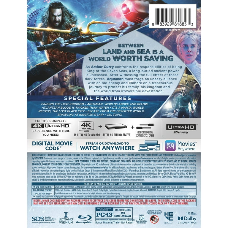 Aquaman And The Lost Kingdom (Wal-Mart Exclusive) 4K Steelbook. - Page